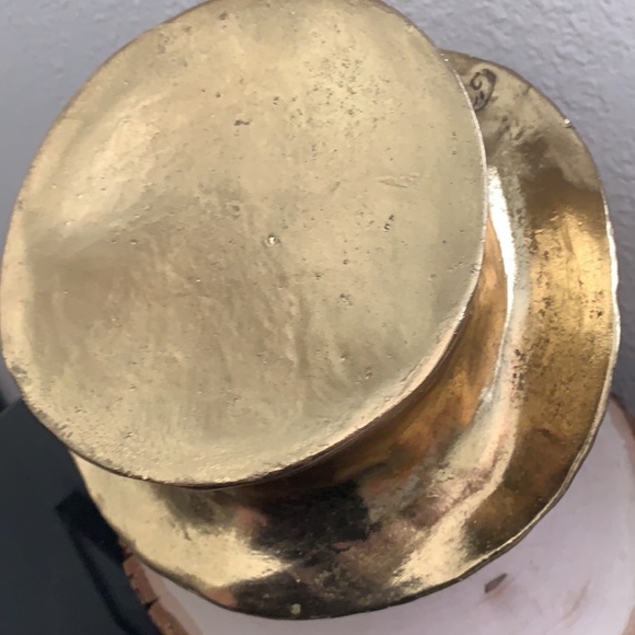 Gold Top Hat Skeleton Skull Head Decor - Picture 6 of 9